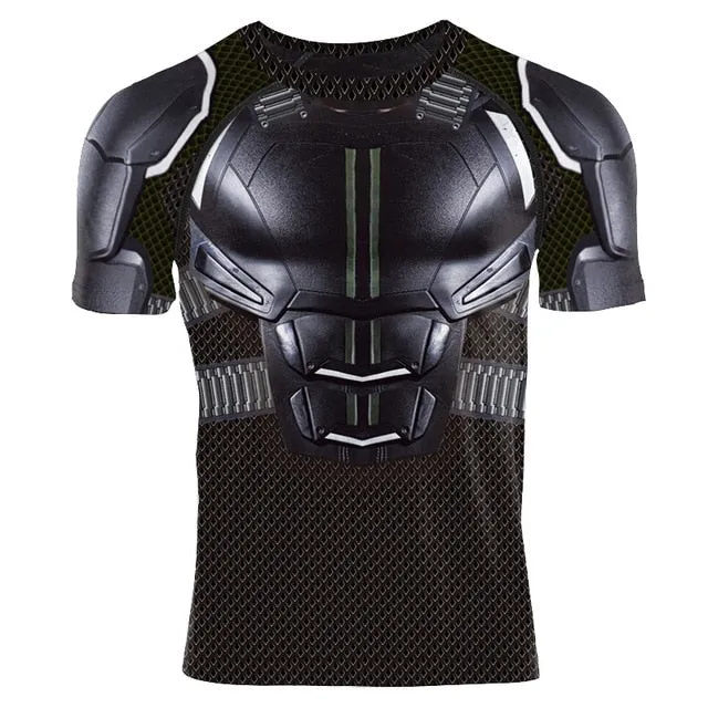 BATMAN Armor Short Sleeve Compression Shirt