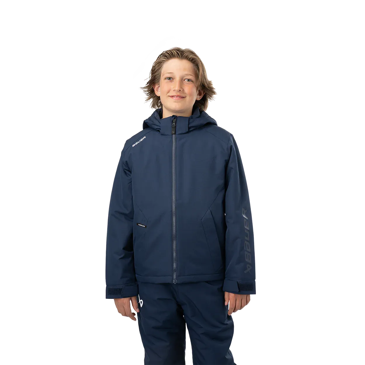 BAUER S24 TEAM HEAVYWEIGHT JACKET YTH-NAVY