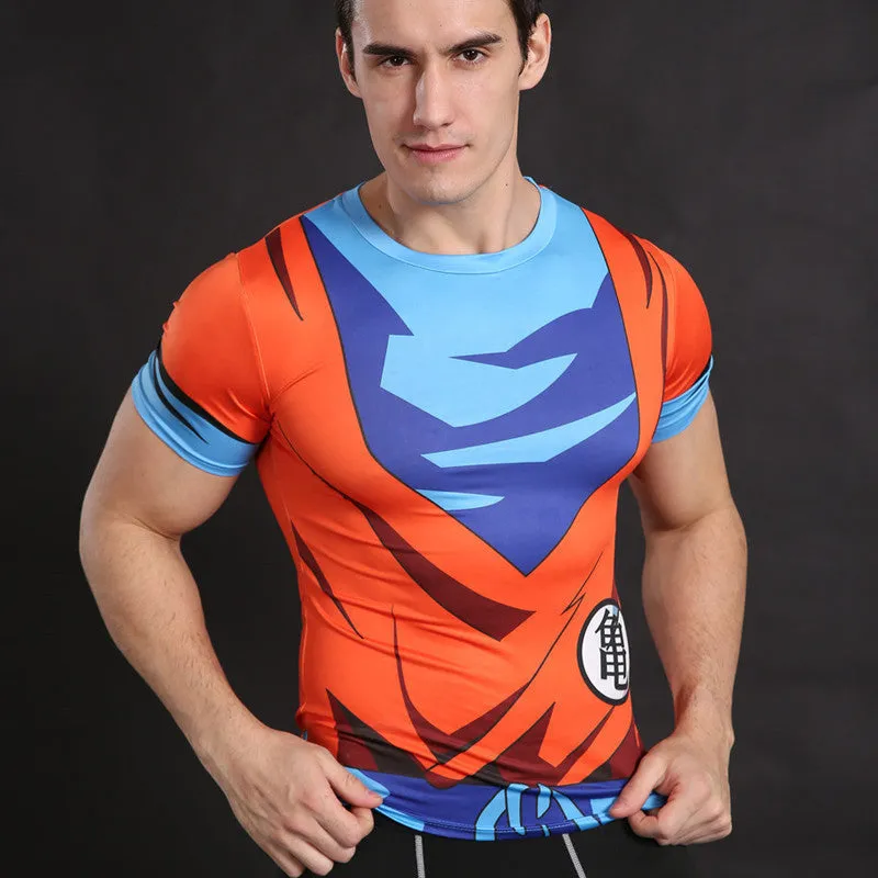 DRAGON BALL Goku Short Sleeve Compression Shirt