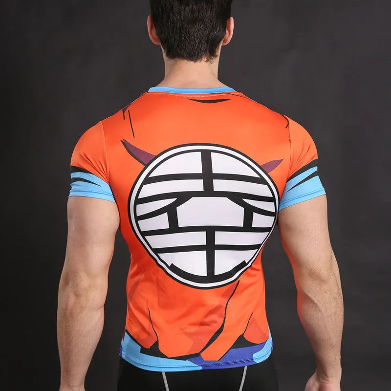 DRAGON BALL Goku Short Sleeve Compression Shirt