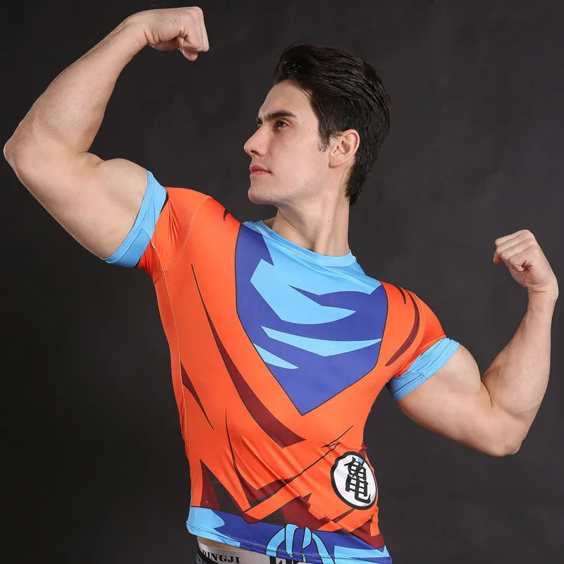 DRAGON BALL Goku Short Sleeve Compression Shirt