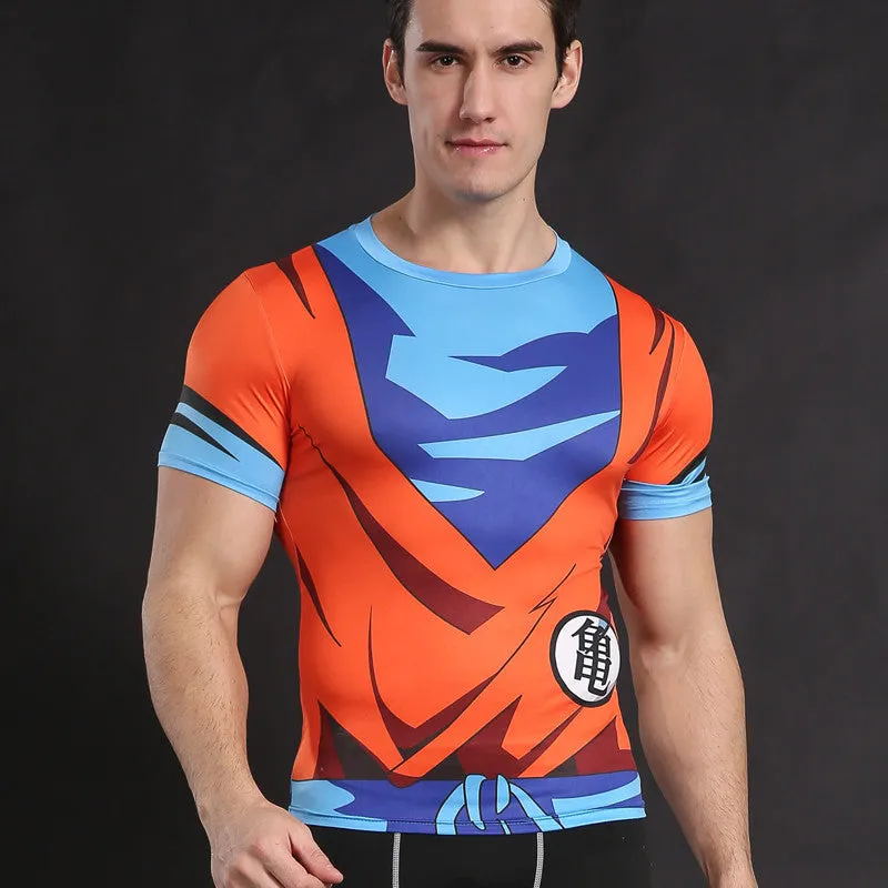 DRAGON BALL Goku Short Sleeve Compression Shirt