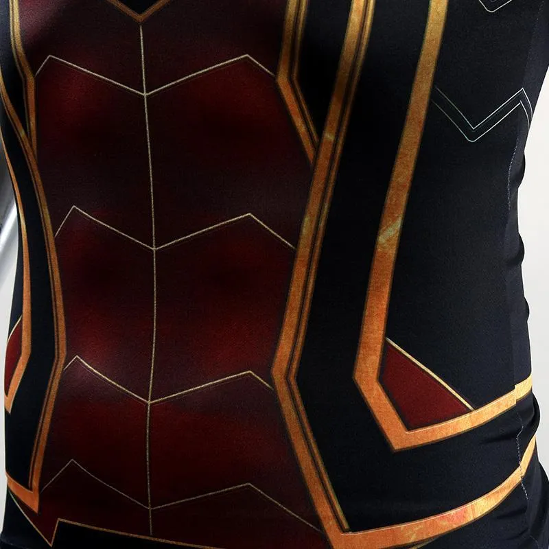 Infinity War SPIDERMAN Short Sleeve Compression Shirt for Men