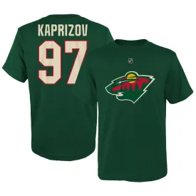 Kirill Kaprizov Minnesota Wild Youth Green Player T-Shirt