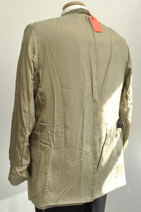 Men's 1970s Double Breasted Tweed Sports Jacket 40"