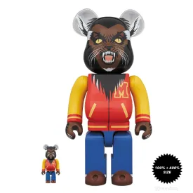Michael Jackson Werewolf 100%   400% Bearbrick Set by Medicom Toy